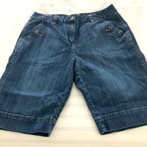 Chico’s denim Bermuda shorts